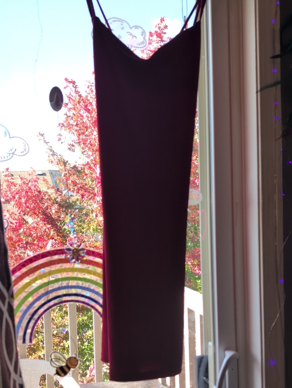 H&M Gorgeous Red Slip Midi Skirt